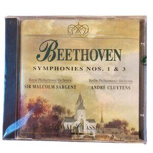 Beethoven Symphonies 1 & 3 CD Classics André Cluytens Malcolm Sargent 37415cd